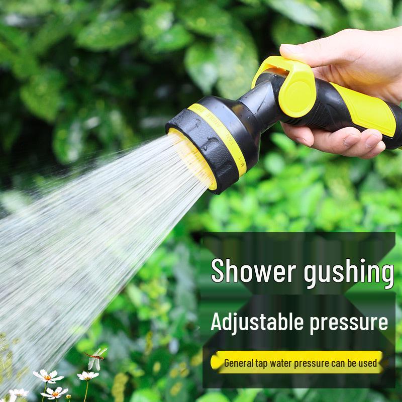High-Pressure Garden Watering & Car Wash Rubber-Coated Water Gun