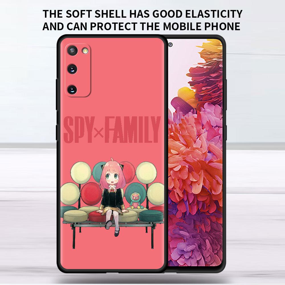 Soft Case For Samsung Galaxy Note 20 Ultra 10 Plus Lite A50 A70 A20 A40 A20e 9 8 A60 A10e Funda Phone Cover SPY×FAMILY Anime Sac
