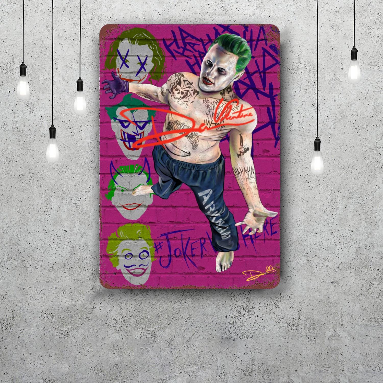 

Jared Leto Decor Vintage Metal Signs Tin Signs Captain Poster Decor for Bar Pub Club Man Cave Wall Decoration 20x30cm（7.8x11.8inch）