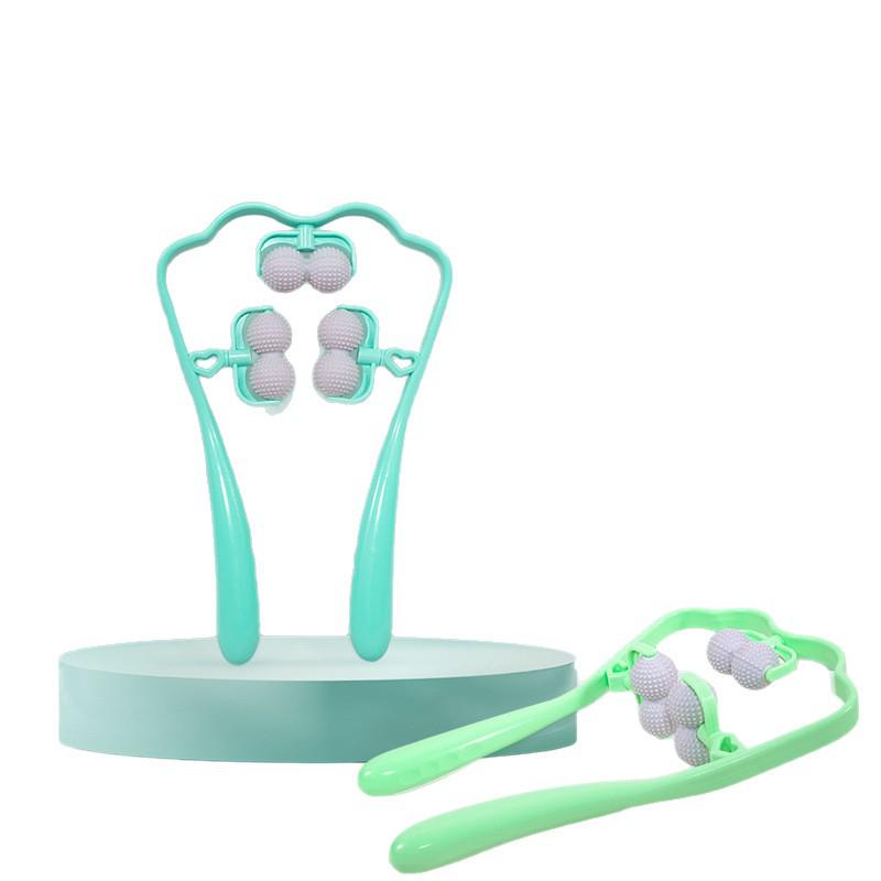 Handheld Dual Ball Neck & Trapezius Massager for Cervical Spine – Multifunctional Manual Massager