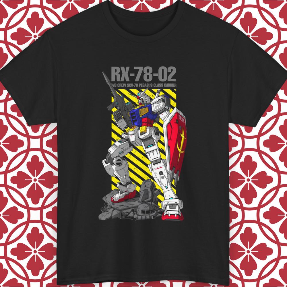 

Gundam RX-78-02 T-Shirt Anime Mobile Suit Gundam Graphic Unisex All Sizes Tee L