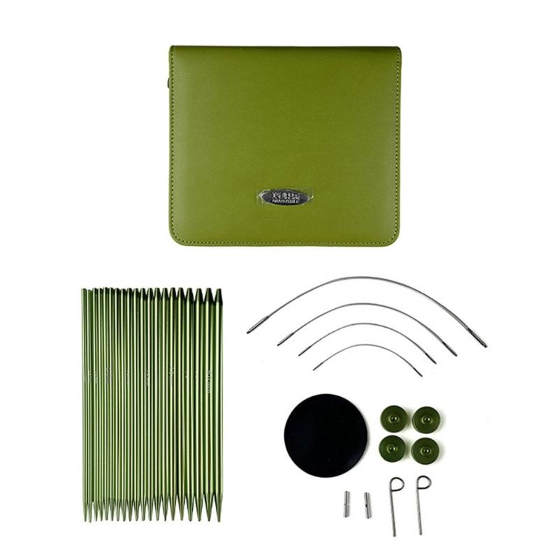 

Circular Knitting Needle Set with Case and Accessories Round Knitting Needle Size From 2.2mm to 5.0mm Knitting Supplies 1