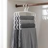 5 Pcs Foldable Multi-Layer Pants Organizer Rack, Space Saver. 32x29cm, PP, Sturdy, for Closet