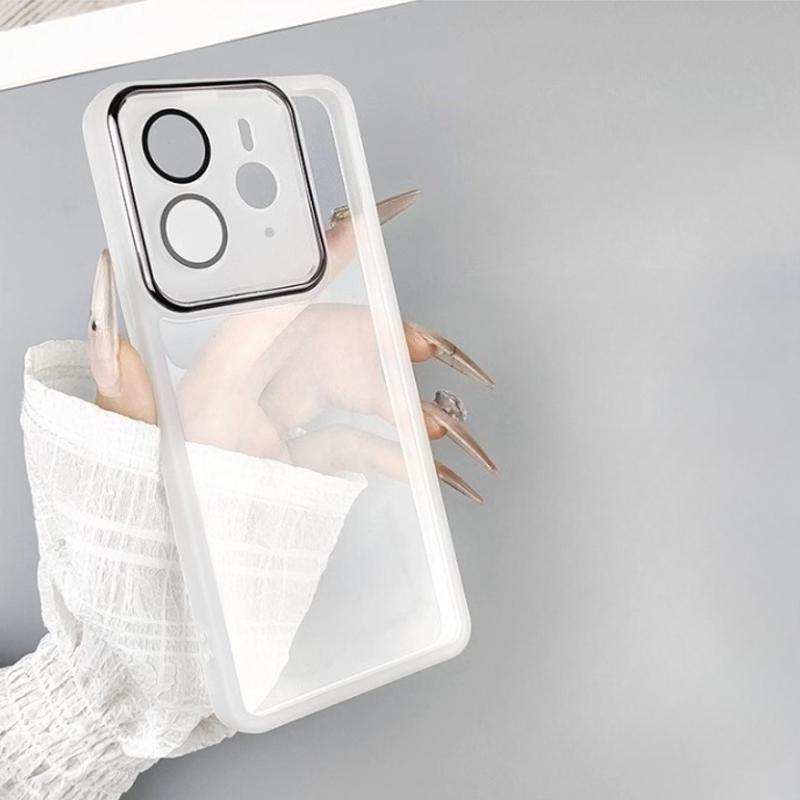 

Для Realme 14 5G мягкие прозрачные силиконовые чехлы TPU для Realme14 14pro Plus 14X C75 X прозрачная защитная пленка для объектива камеры for realme 14 5G белый