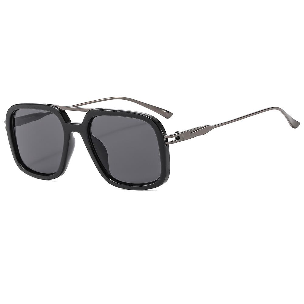 2024 Wholesale High Quality New Square Frame Sunglasses Men Women Retro Metal Slim Leg Trimming Gafas De Sol