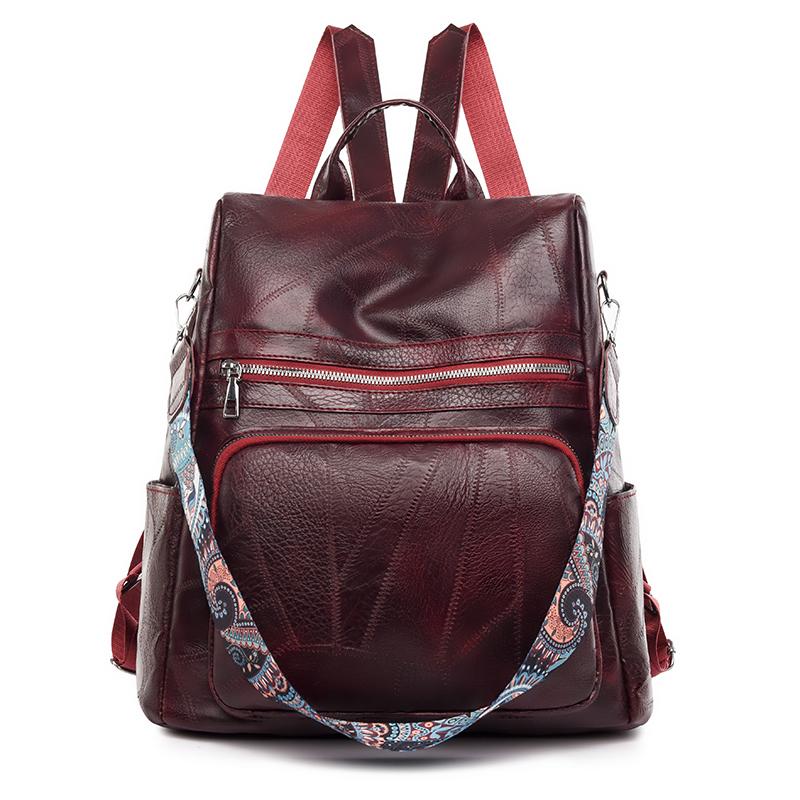 3-in-1 Women Backpacks Vintage Female Shoulder Bags Soft Leather Back Pack Ladies Travel BagPack Luxury Bag For Girls Mochila