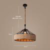 Dia 30cmClassical Hemp Rope Pendant Lamp Hanging Lustre for Ceiling Chandelier Classic Antique Industrial Iron Dining Room Light