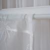Breathable Sheer White Curtains for Window Stylish Lace Designs Kitchen Dining Decoration