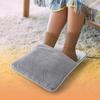 Household Feet Warmer Heater USB Soft Plush Thermal Blanket Feet Foot Warming Mat Heating Slippers for Home Office Bedroom