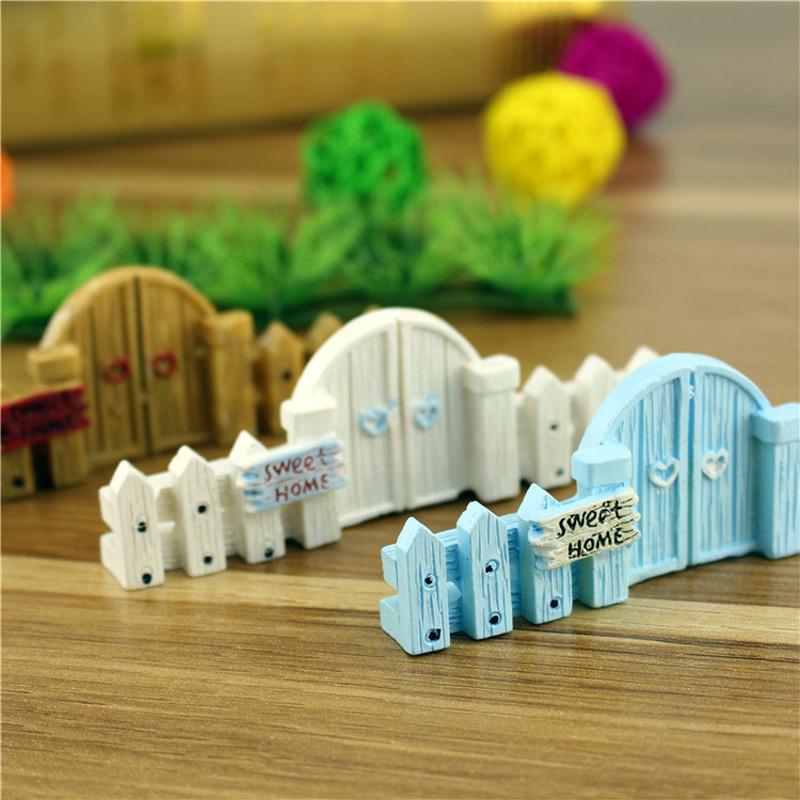 Microlandscape Fence Wood Fence DIY Resin Design Process Miniature Fairy Garden Hut Landscape