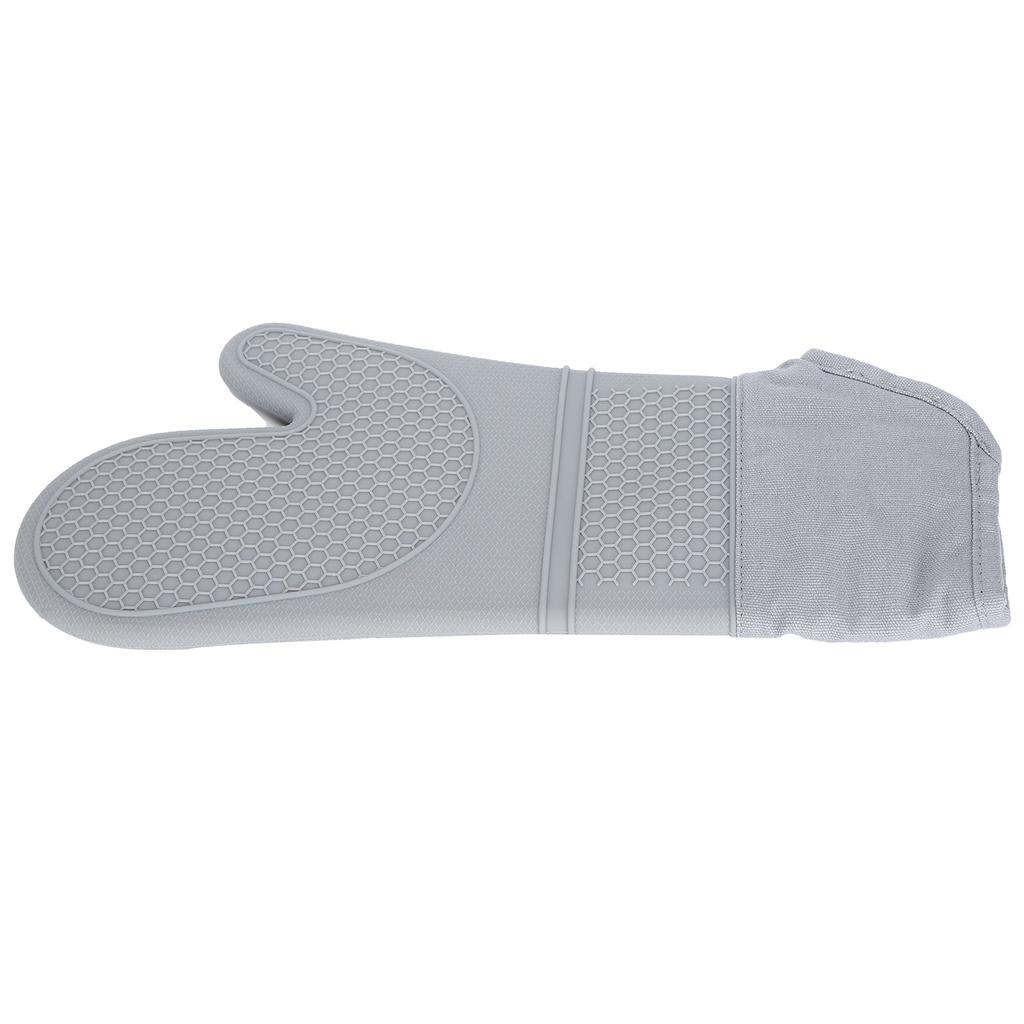Oven Mitts Oblique Mouth Texture Silicone Nonslip Soft   Flexible To Use Cotton Lining Silicon Oven Mittens(  )
