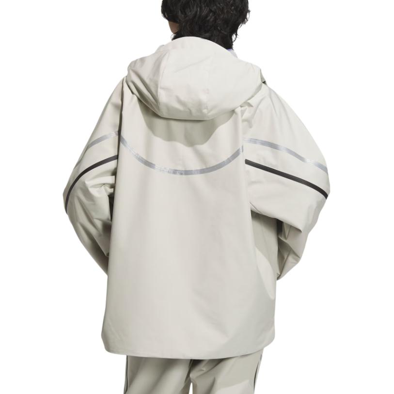 Adidas P Jkt6 Fashion Comfortable Water-Resistant Sports Casual Jacket Men Jacket Light-Sesame Earth-Gray JM6172