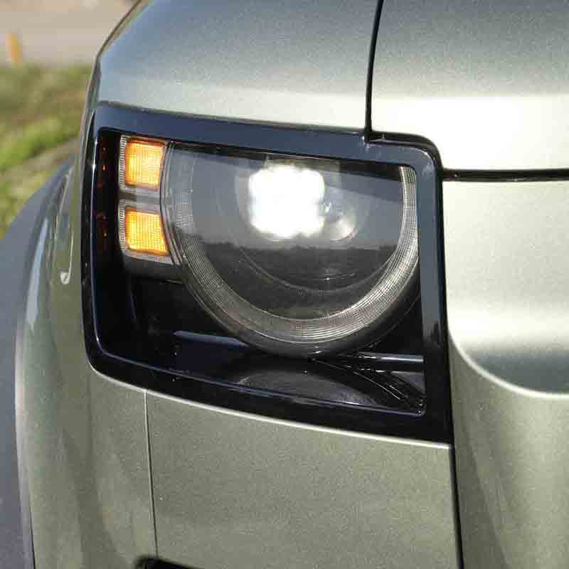 For 2020-2024 Land Rover Defender 90 110 ABS Car Lampshade Front big Lampshade Car Lamp Lampshade Shell exterior accessories