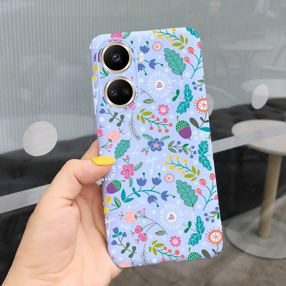 Cute Silicone Case For Huawei Nova 10 SE 2022 Fashion Girl Flower Phone Case For Huawei Nova 10 Pro Nova10 10Pro Soft Back Cover
