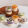 50Pcs 150/250ml Disposable Salad Cups Round Shape Clear Plastic Dessert Cups with Lid Leak-Proof Thickened