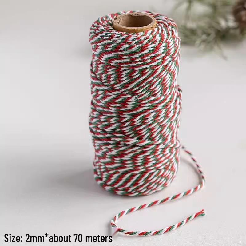 

Двухцветная подарочная упаковка из пеньковой веревки: Хлопковая и льняная лента ручной работы для праздничной упаковки