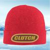 CLUTCH Text Logo Design Oval Shape Men Women Unisex Knitted Hat Beanie Pullover Cap Winter Thermal Warm Christmas Outdoor Cyclin