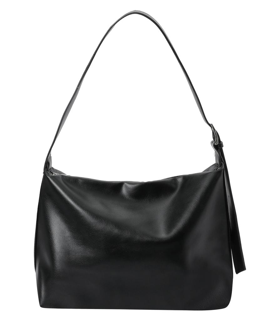 Mucent Velour Metal Logo Belt Crossbody Bag Unisex