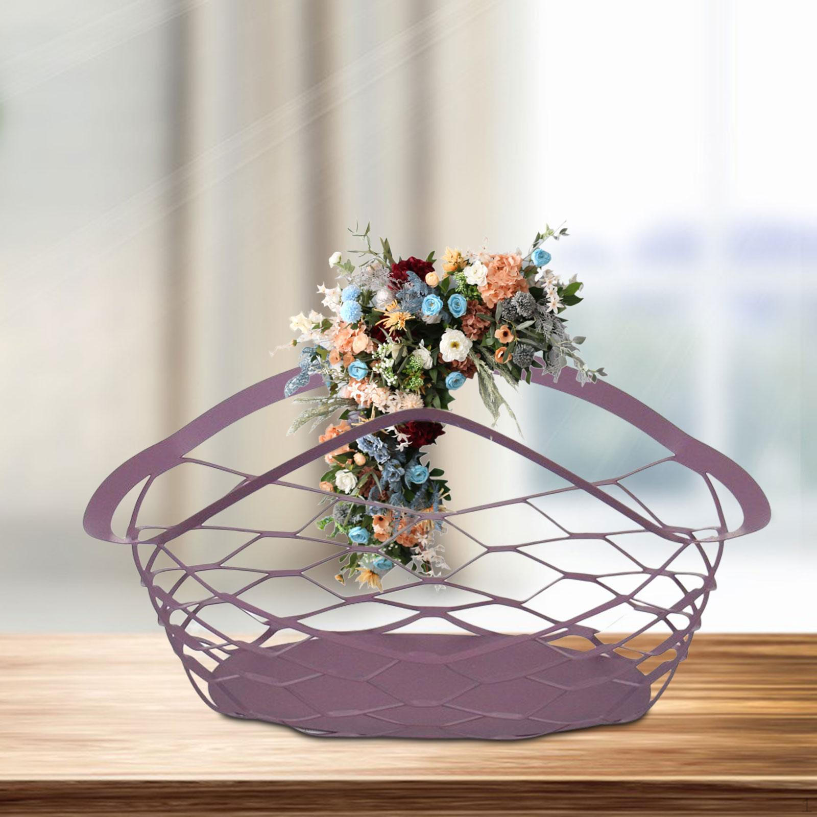 

Floral Storage Container - Versatile Basket for Event Decoration Violet