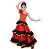Weiches Performance-Kleid Satin Langes Kleid Hohe Qualität Tanzkleid Stierkampf-Performance