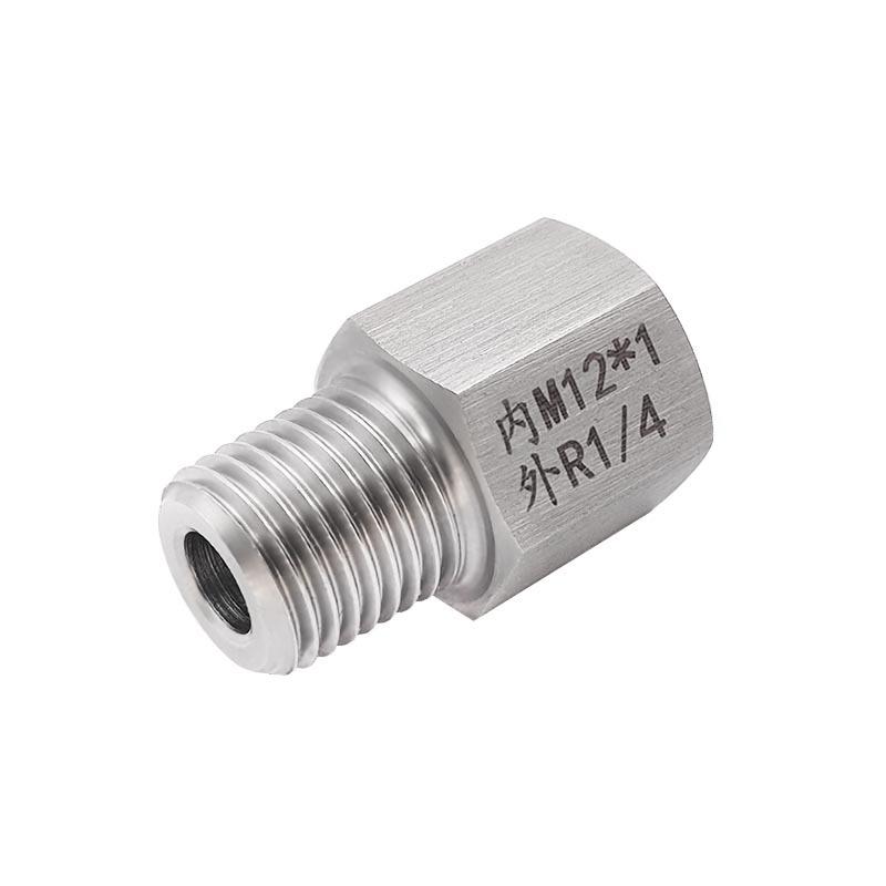 

Stainless Steel Threaded Adapter: Female M12X1 to Male R1/4 BSPT ZG PT
