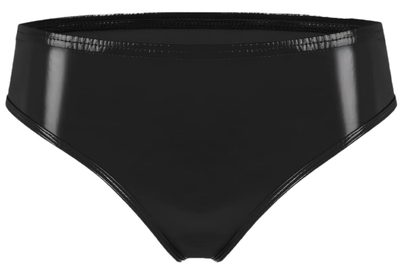 

Maeau Глянцевые Сексуальные Бесшовные Размер M Женские Стринги Т-образной формы, Нижнее белье, Трусики, Нескользящие, С низкой посадкой, Непрозрачные, Черные, чёрный