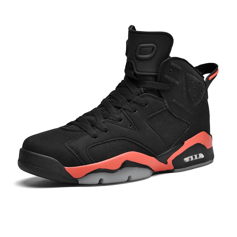 2025 Thick-soled High-top Actual Basketball Shoes Men's Air Cushion Sports and Leisure Running Shoes Fashion Trend Men's Shoes Versatile