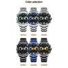 POEDAGAR Sports Luxury Man Wristwatch Dual Time Display Digital Week Date LED Luminous Men Watch Electronic Quartz Watches