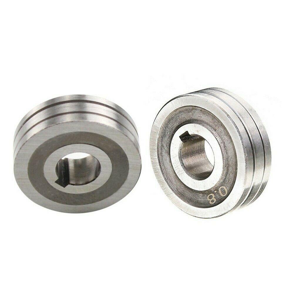 2pcs V-Groove Knurled Groove Mig Welder Wire Feed Drive Roller Roll