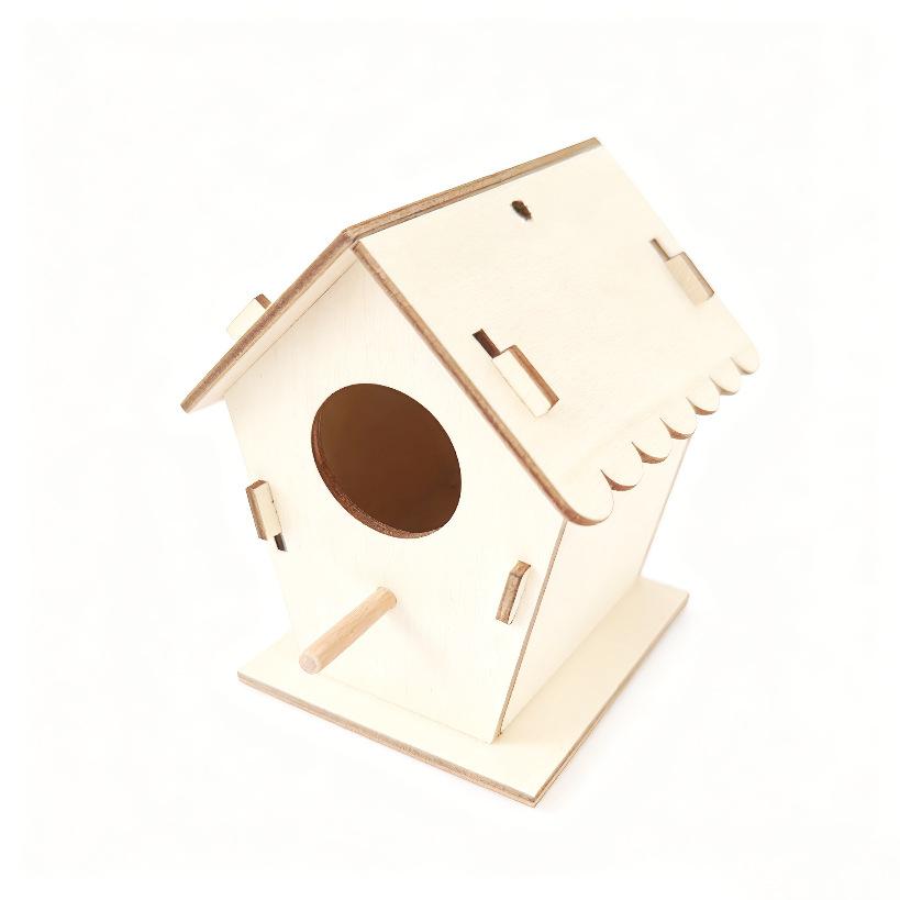 1PCS DIY Birdhouses and Birdcages Made from Wood Suitable for Bird Habitats
