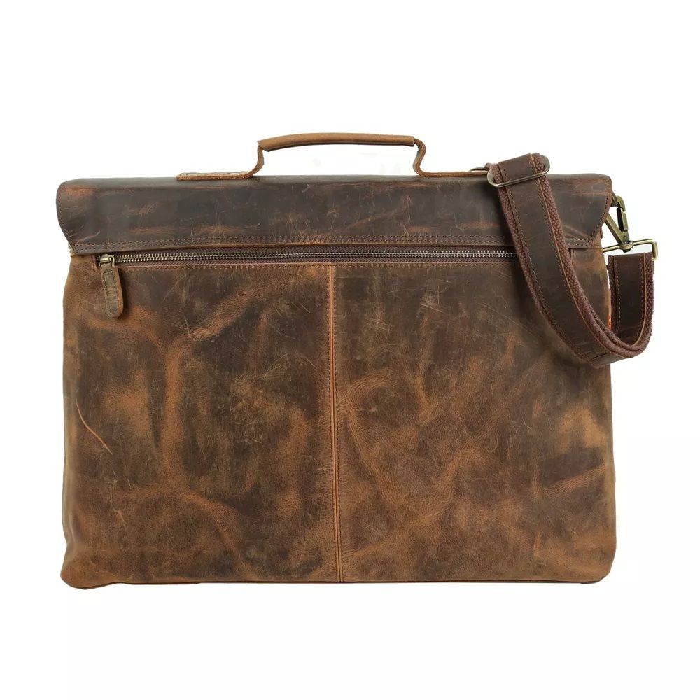Geanta Retro Buffalo Hunter din piele pentru laptop Messenger Office College