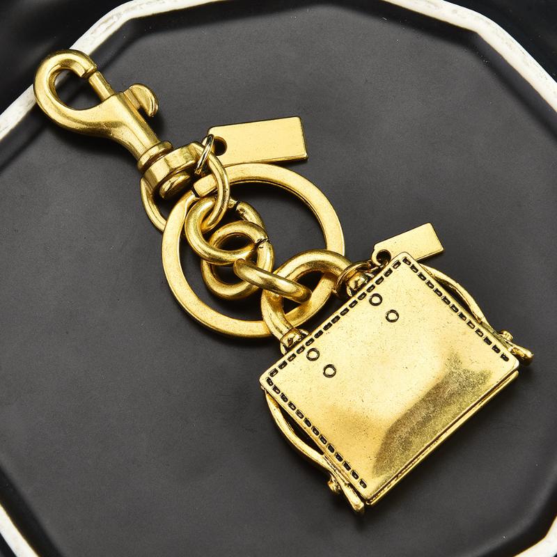 Creative Bag Design Keychain Handbag Shape Bag Pendant Metal Keyring Backpack Decoration Car Key Chains Women Men Gifts