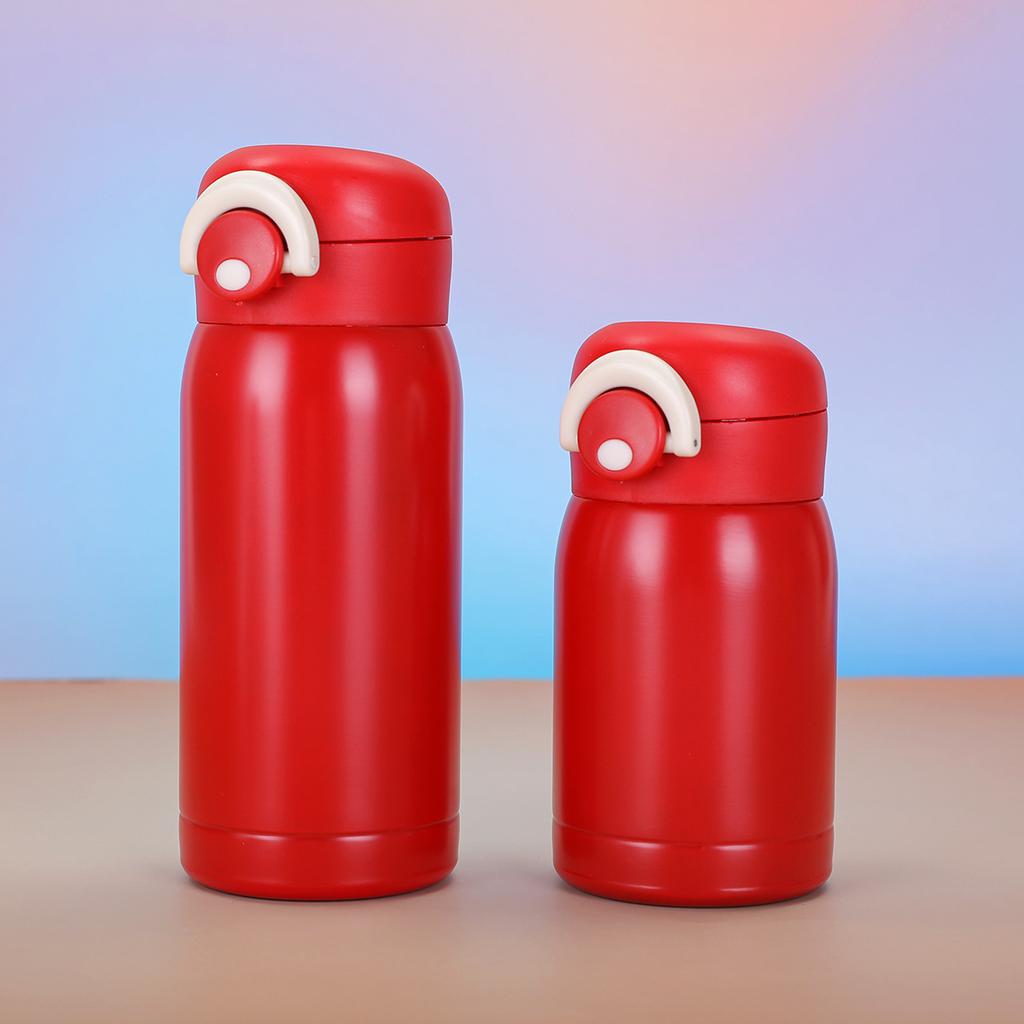 200/350ml Travel Stainless Steel Coffee Cup Thermal Mug Mini Cute Vacuum Drink Water Bottle One-button Opening Gift