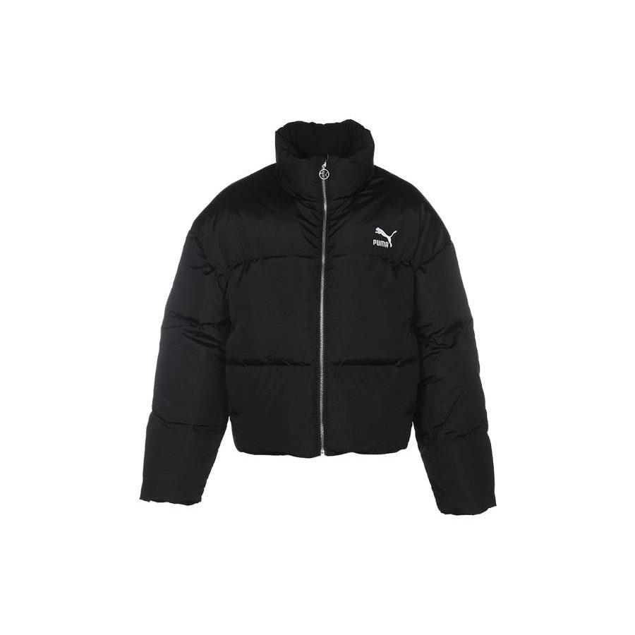 PUMA Down Jackets Women's Black Stand Collar Other 623601-01