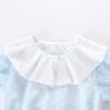 MonTAGUT Girls' Summer Academy Style Peter Pan Collar Long Dress