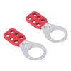 2PCS Safety Tag Out Hasp 1.5 Inch Industrial 6 Hole Galvanized Steel Lockout Hasp