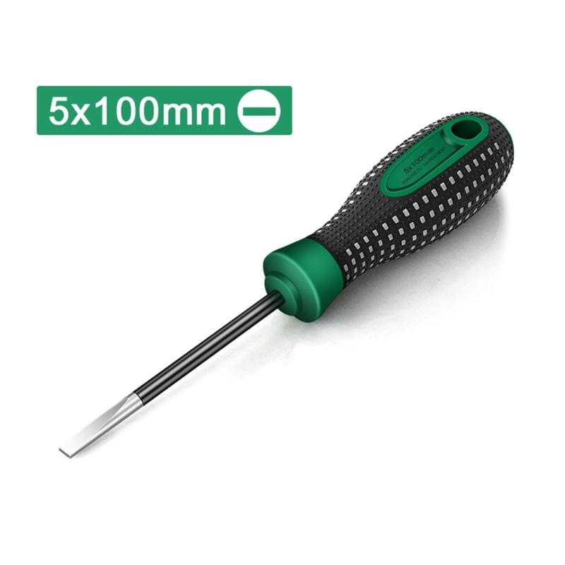 10 Piece Through Steel Core Screwdriver Set,Go-thru Steel Blade High Torque for Fastening,Chiseling or Loosening Seized