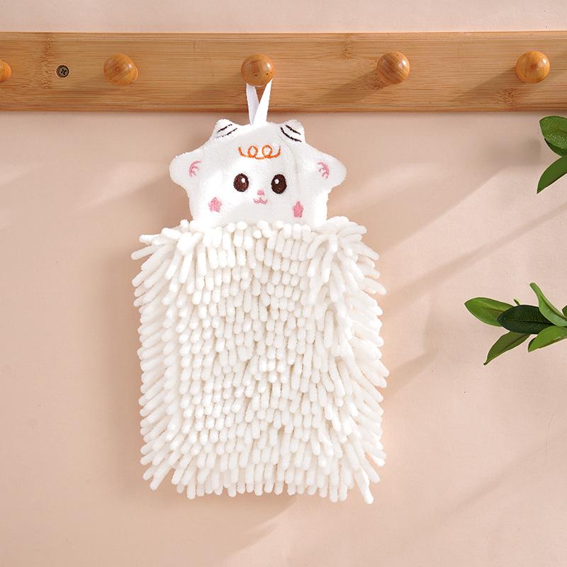 Wandmontiertes Wischtuch Handtuch Super Saugfähig Schnell Trocknend Chenille Reinigungstuch Küche Badezimmer Zubehör