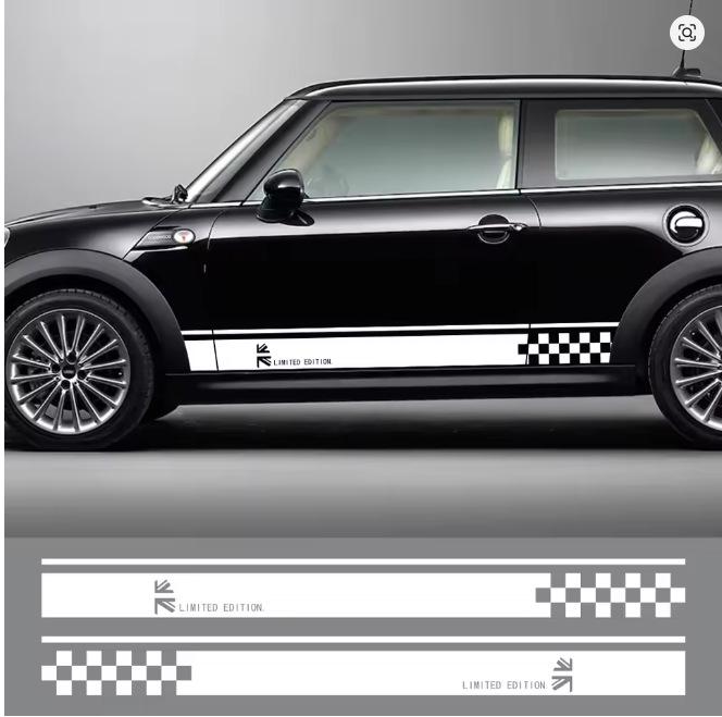 Side Stickers for Mini Cooper R50-R59 (Excl. R54, R60)