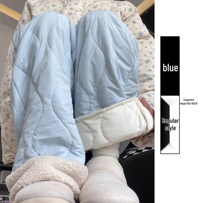 Damen Rosa Fleecegefütterte Weitbeinige Hose - Lässig, Warm und Stilvoll für Herbst/Winter 2024