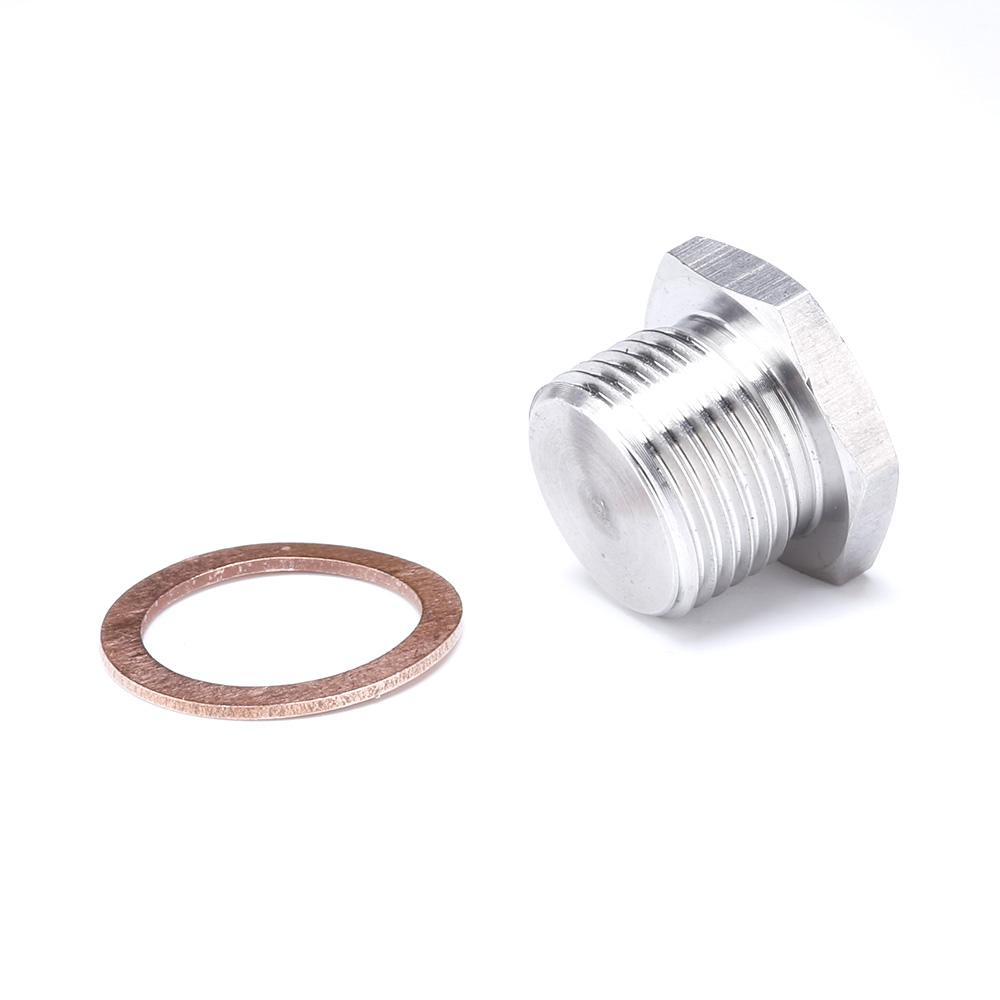 304 Stainless Steel M18 X 1.5 Thread O2 Oxygen Sensor Plug Fit For American European Japanese Cars and Trucks