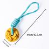 Dog Chew Rope Ball Toy - Bite-Resistant Interactive Knot Toy, Durable Dental Cleaning Pet Toy for