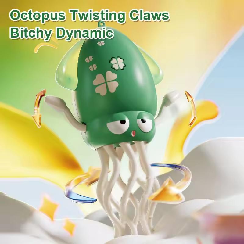 Creative Dancing Octopus toy Crawling Auto-sensing Avoiding Obstacles Electronic Pet With Music Light Kids Christmas Gifts