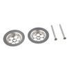 2 Set Badewannenloch-Reparatursets einschließlich Ersatzteile und Schrauben zur einfachen Verwendung