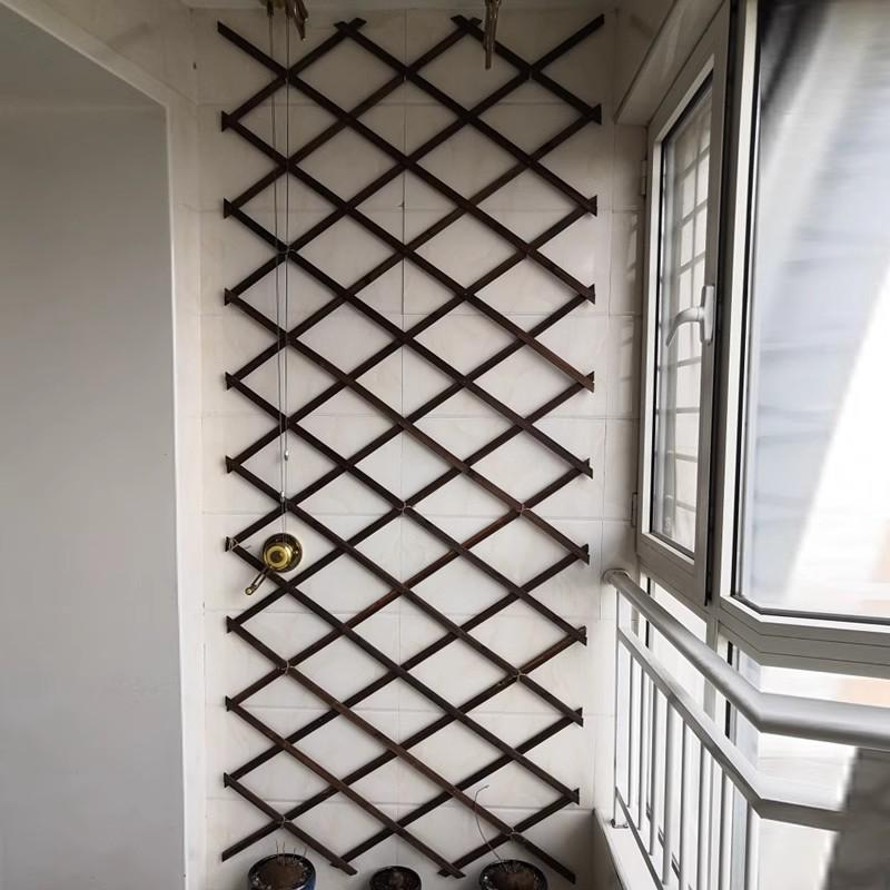 Expandable Garden Trellis with Preservative Wood for Climbing Plants