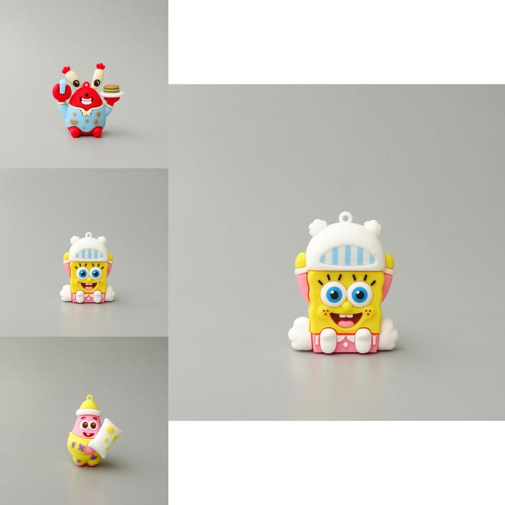 Spongebob Schwammkopf Patrick Star Figuren-Spielset Mit Schlüsselanhänger-Zubehör Für Sammler
