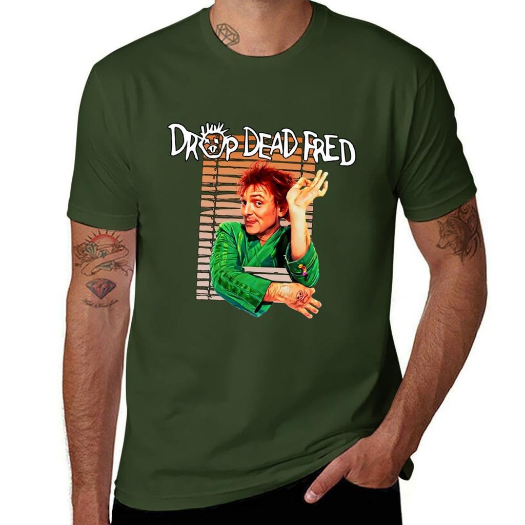 Drop Dead Fred classic Rik T-Shirt anime aesthetic clothes boys whites t shirts for men graphic