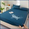 New Solid Waterproof Mattress Protector with Elastic Band Sanding Breathable Bed Mattress Cover Baby Wetting Sheet Anti-mite&Washable No Pillowcase