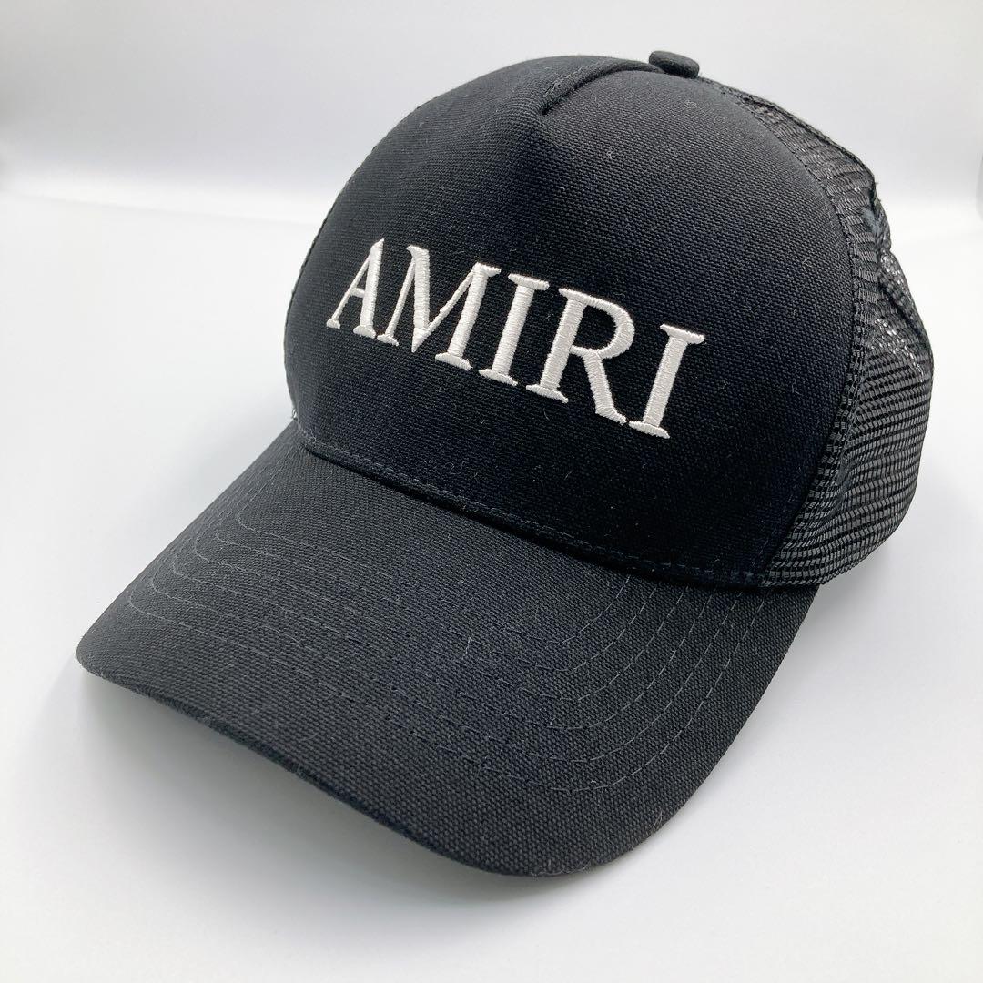 

[USED] AMIRI Logo Trucker Cap, One Size Fits Most, Black