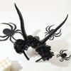 Halloween Devil Horns Headpiece With Comfortable Design Safe Costume Headband For Adults Cosplay Accessory